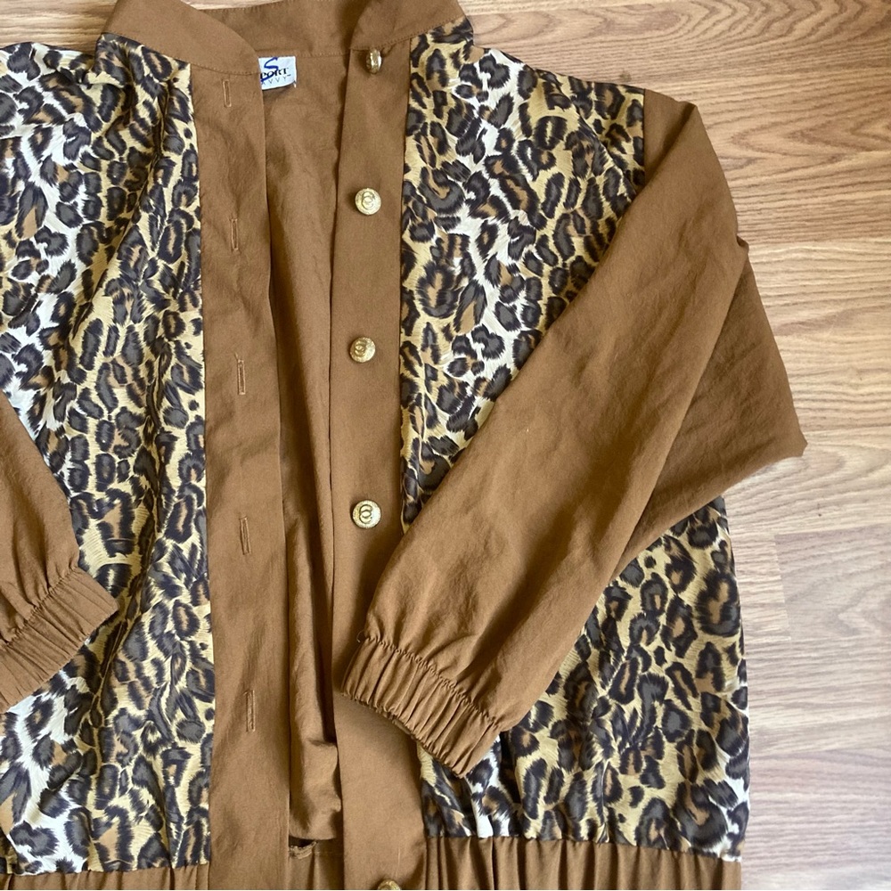 Vintage Leopard Windbreaker
